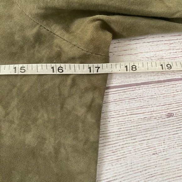 Express green women S tie dye Longsleeve scoopneck top w/beading - Picture 9 of 10